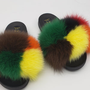 Color Block Slippers