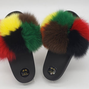Color Block Slippers