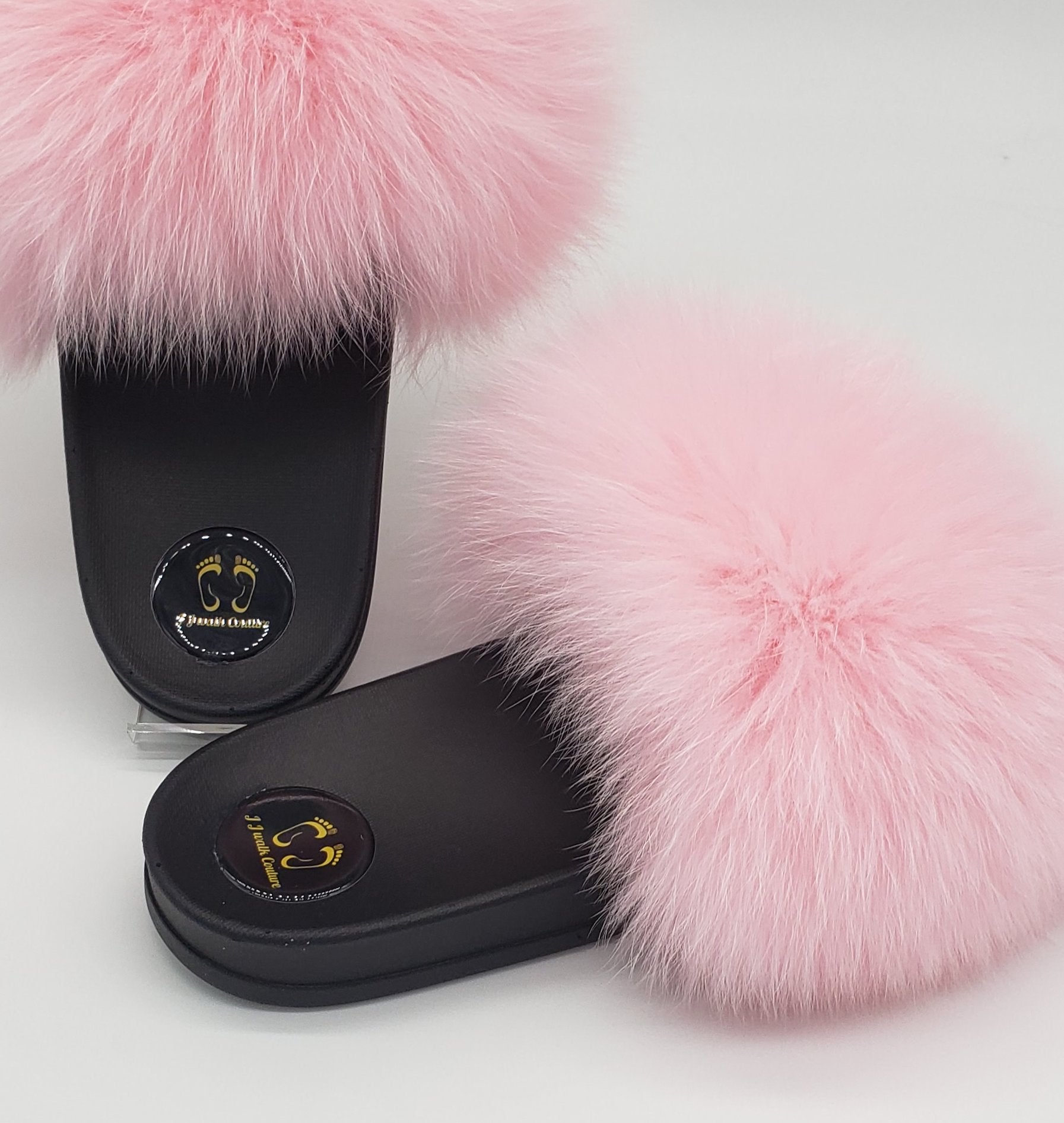 Women's Real Fur Bubble Slippers